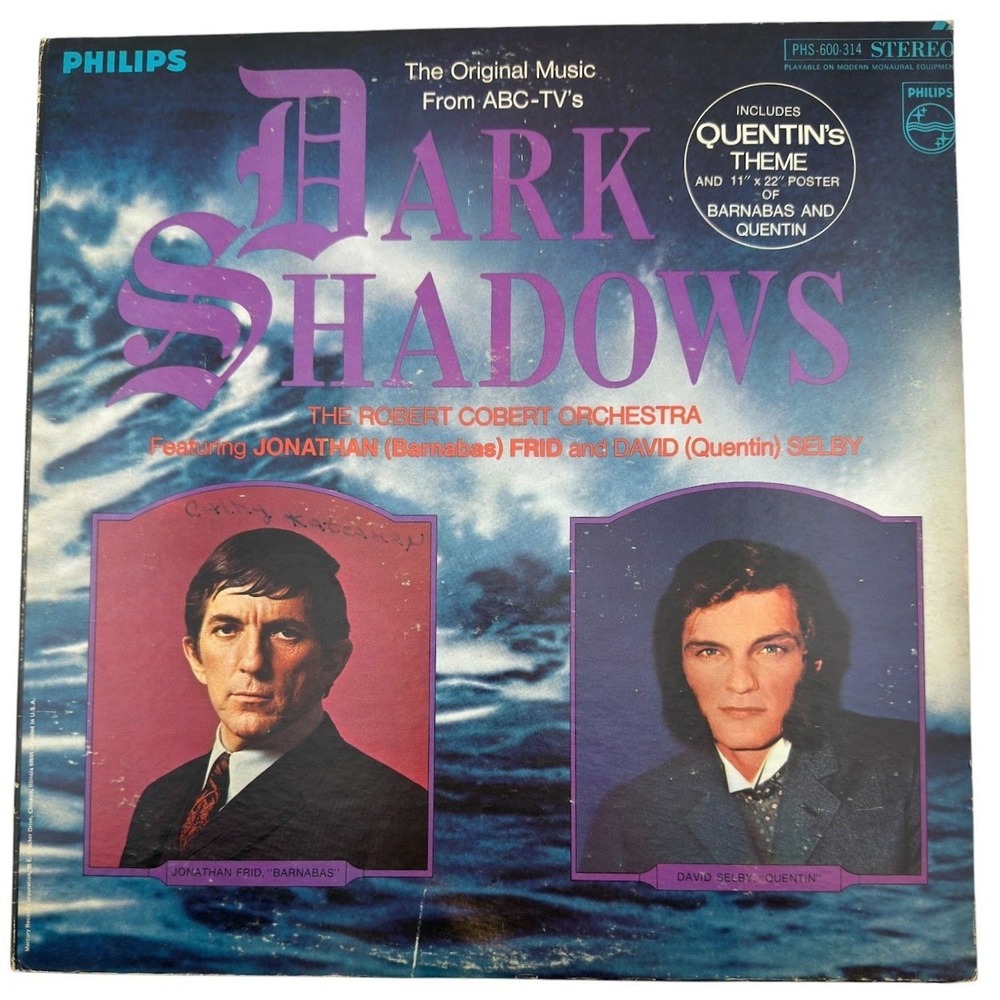 Philips Dark Shadows Soundtrack Vinyl LP Gothic Horror 1969 Vintage Halloween